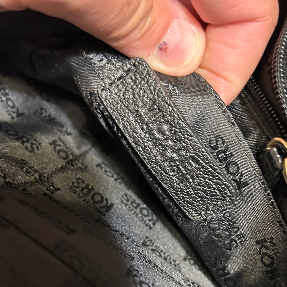 MICHAEL Michael Kors Black Satchel with Gold Accents - Picture 7 of 12